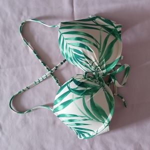 American Eagle Tropical Bikini Top Size 34D